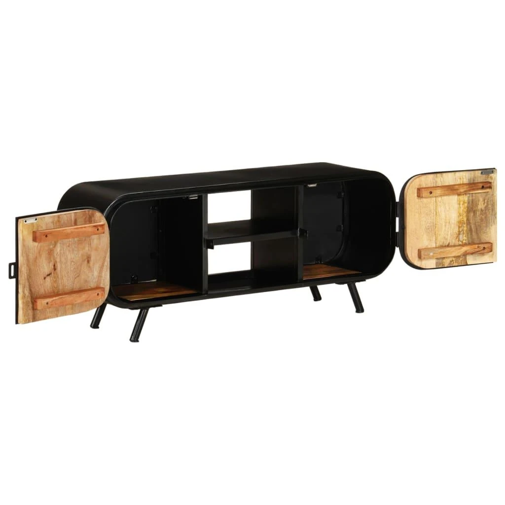 TV staliukas Televizoriaus spintelė, 110x30x45cm, neapdorota mango mediena