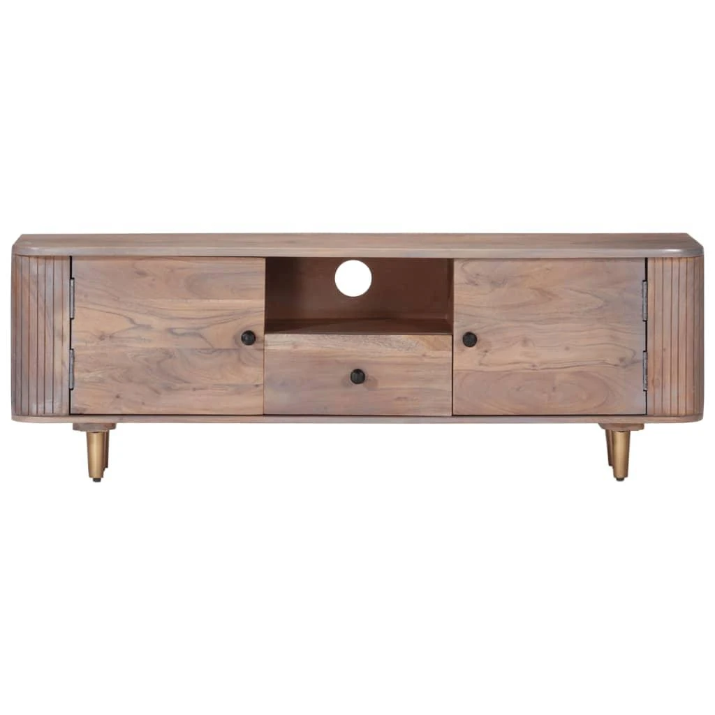 TV staliukas Televizoriaus spintelė, 118x30x40cm, akacijos medienos masyvas