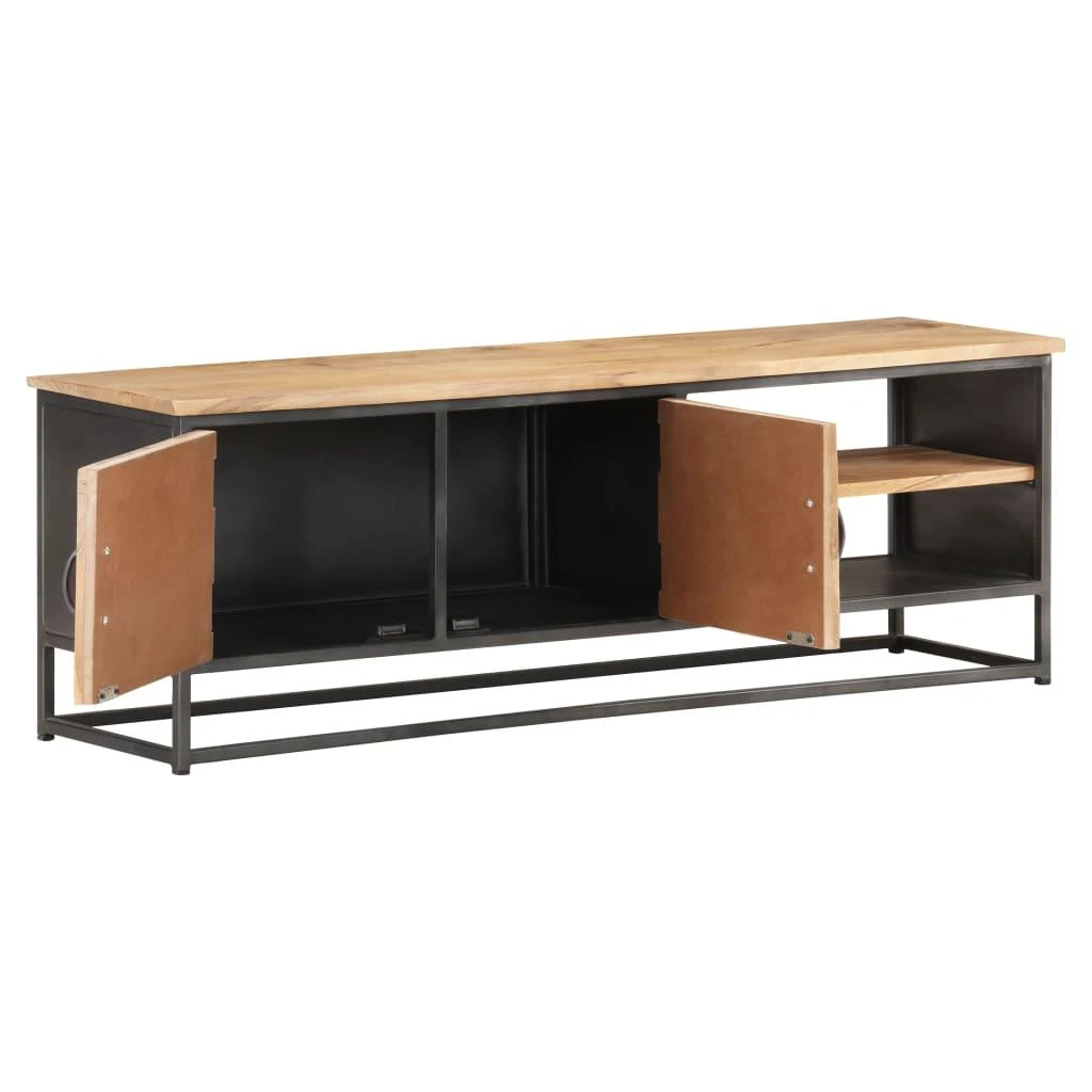 TV staliukas Televizoriaus spintelė, 120x30x40cm, akacijos medienos masyvas