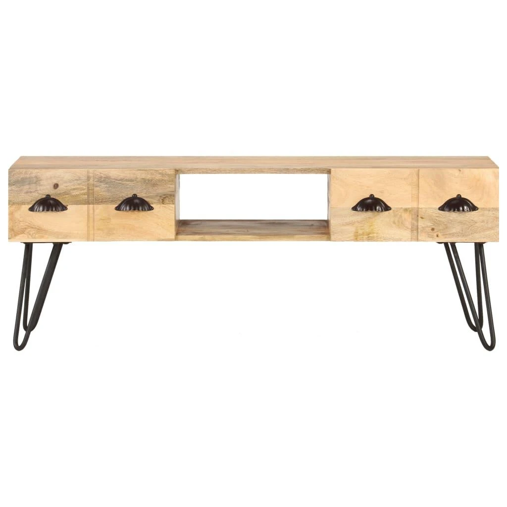 TV staliukas Televizoriaus spintelė, 120x35x45cm, mango medienos masyvas