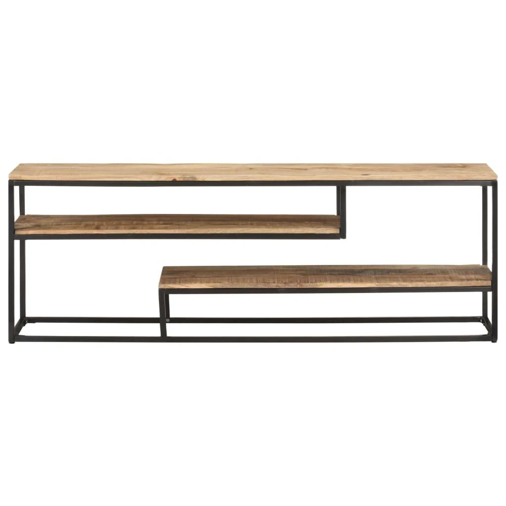 TV staliukas Televizoriaus spintelė, 130x30x45cm, neapdorota mango mediena
