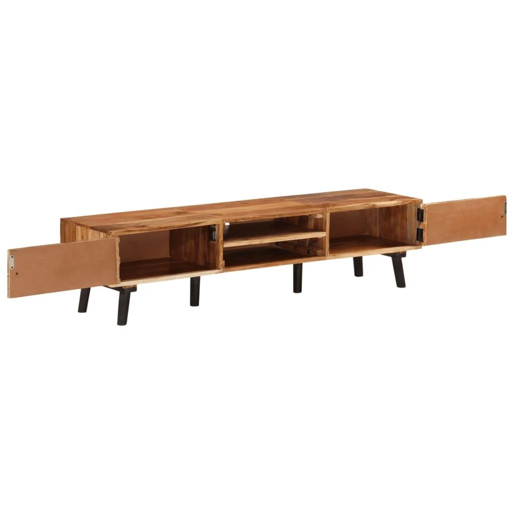TV staliukas Televizoriaus spintelė, 145x35x35cm, akacijos medienos masyvas