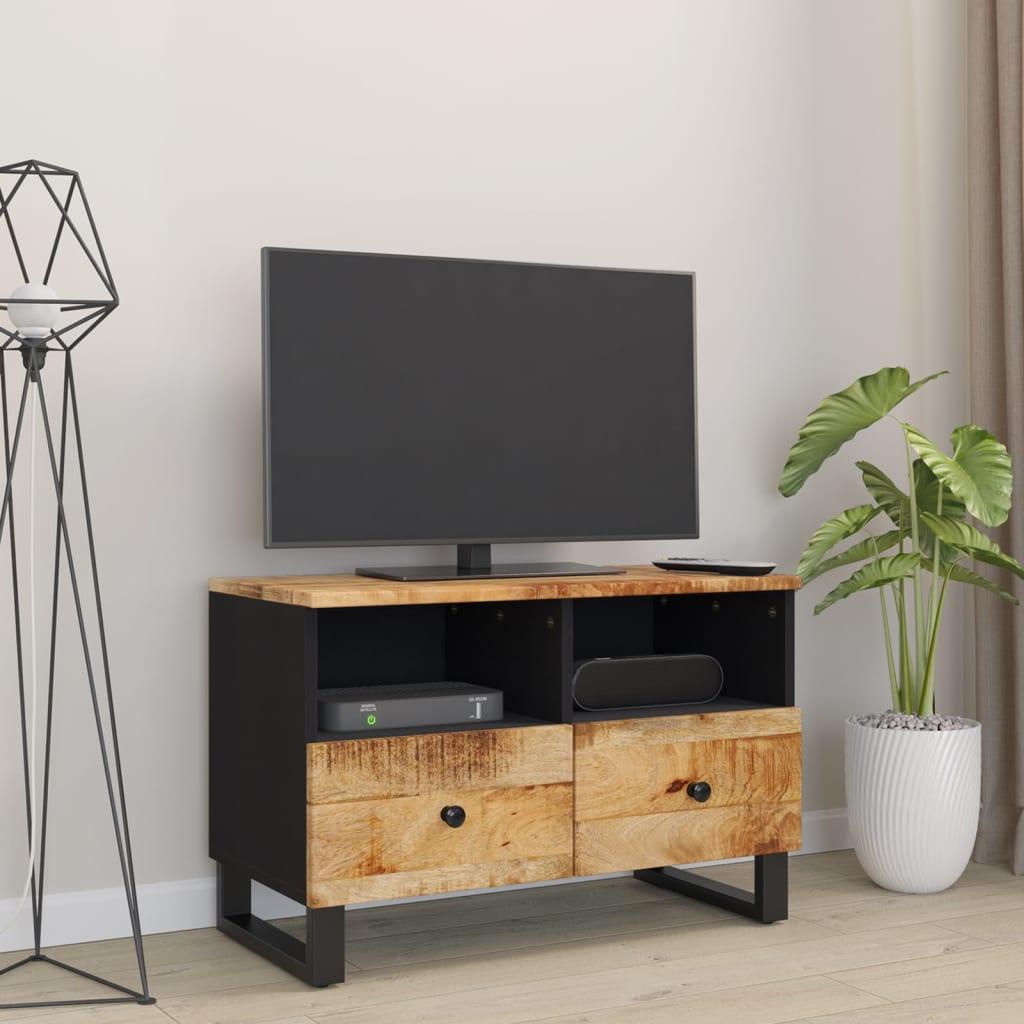 TV staliukas Televizoriaus spintelė, 70x33x46cm, mango medienos masyvas