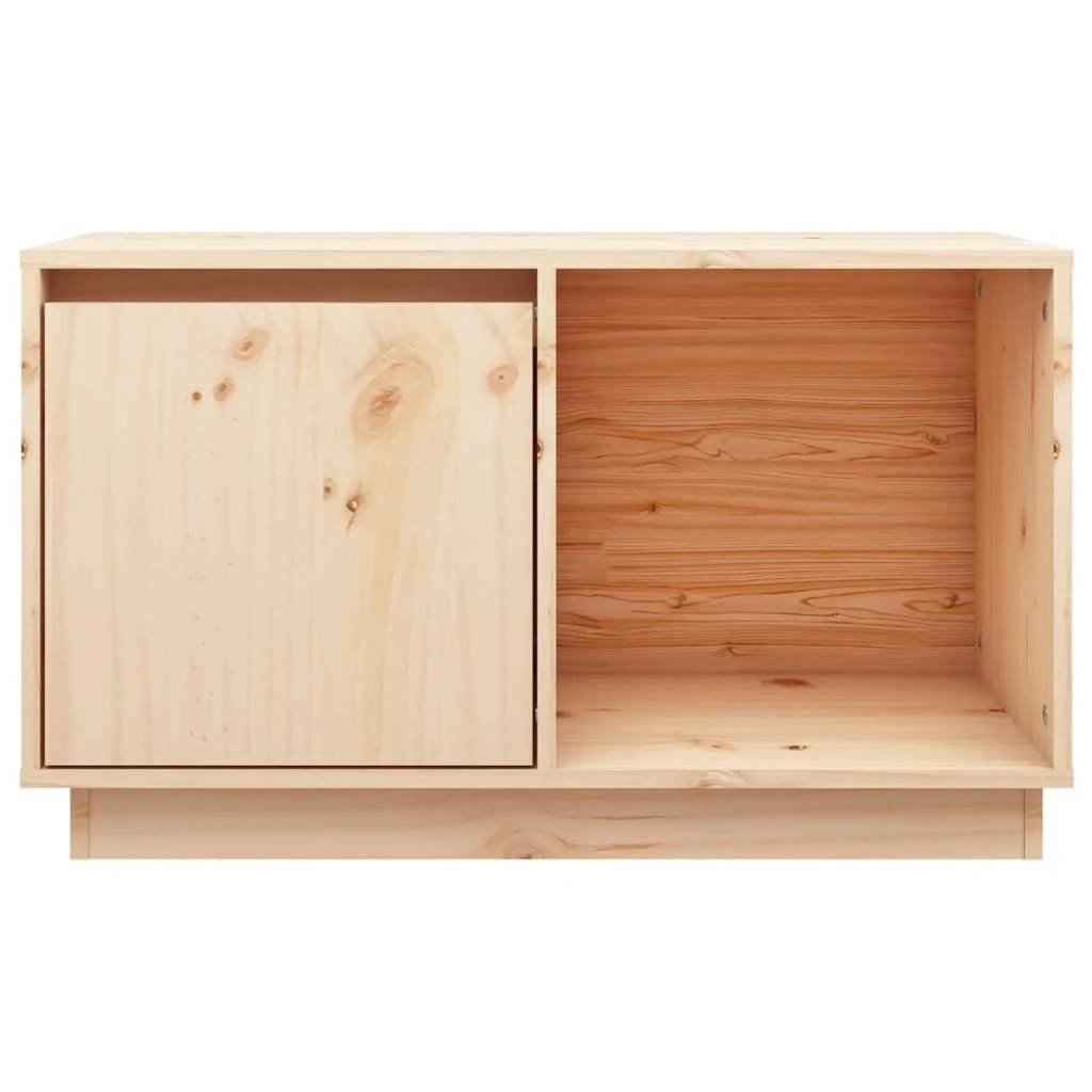 TV staliukas Televizoriaus spintelė, 74x35x44cm, pušies medienos masyvas