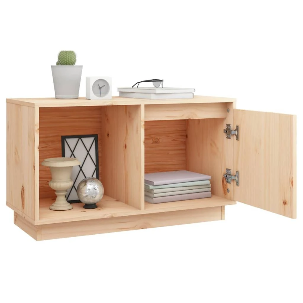 TV staliukas Televizoriaus spintelė, 74x35x44cm, pušies medienos masyvas