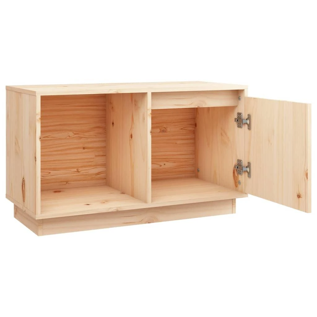 TV staliukas Televizoriaus spintelė, 74x35x44cm, pušies medienos masyvas