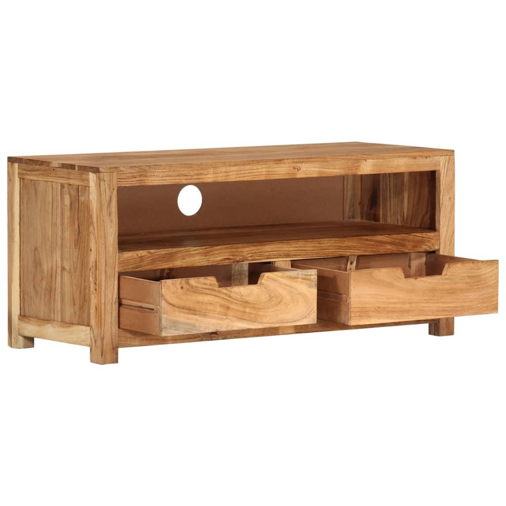 TV staliukas Televizoriaus spintelė, 88x35x40cm, akacijos medienos masyvas