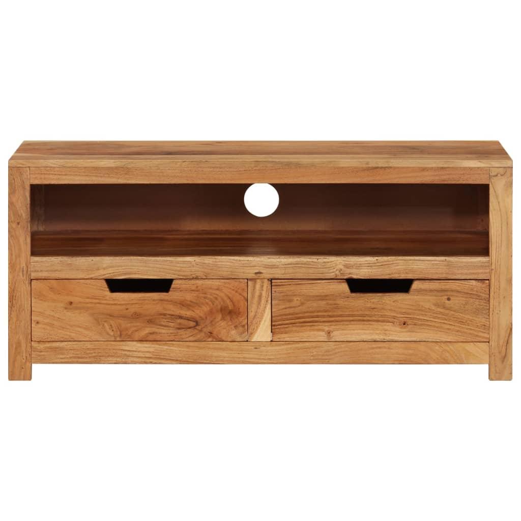 TV staliukas Televizoriaus spintelė, 88x35x40cm, akacijos medienos masyvas