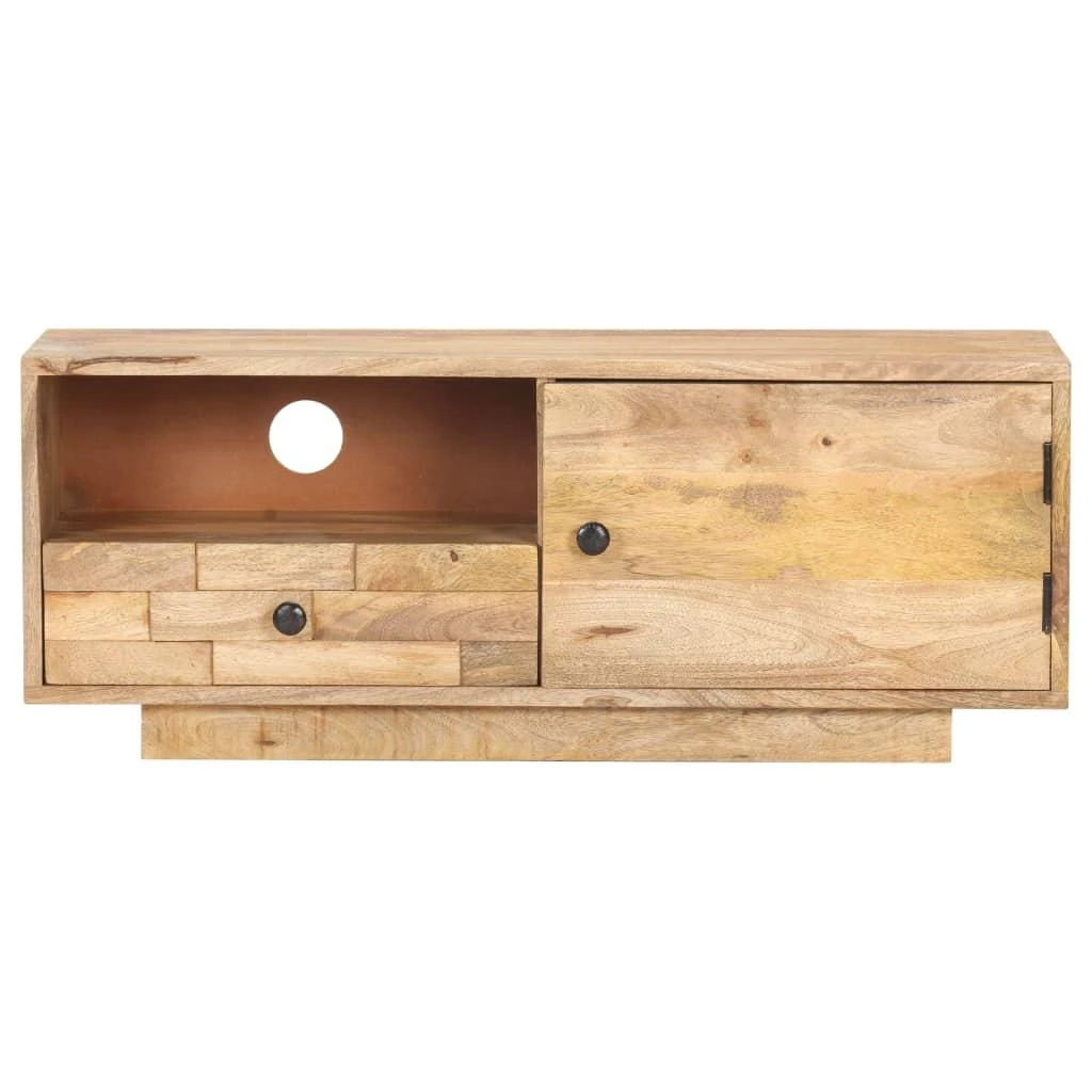 TV staliukas Televizoriaus spintelė, 90x30x35cm, mango medienos masyvas