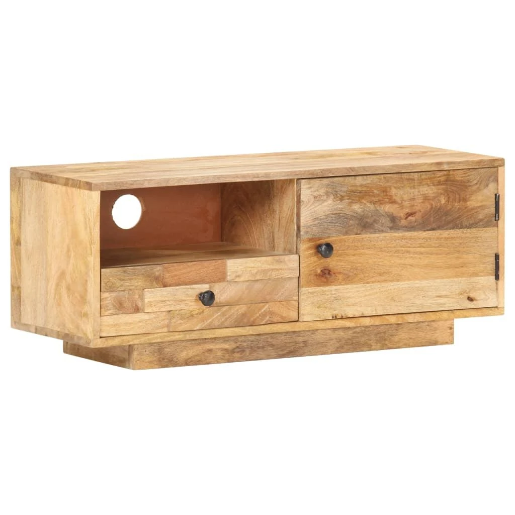 TV staliukas Televizoriaus spintelė, 90x30x35cm, mango medienos masyvas