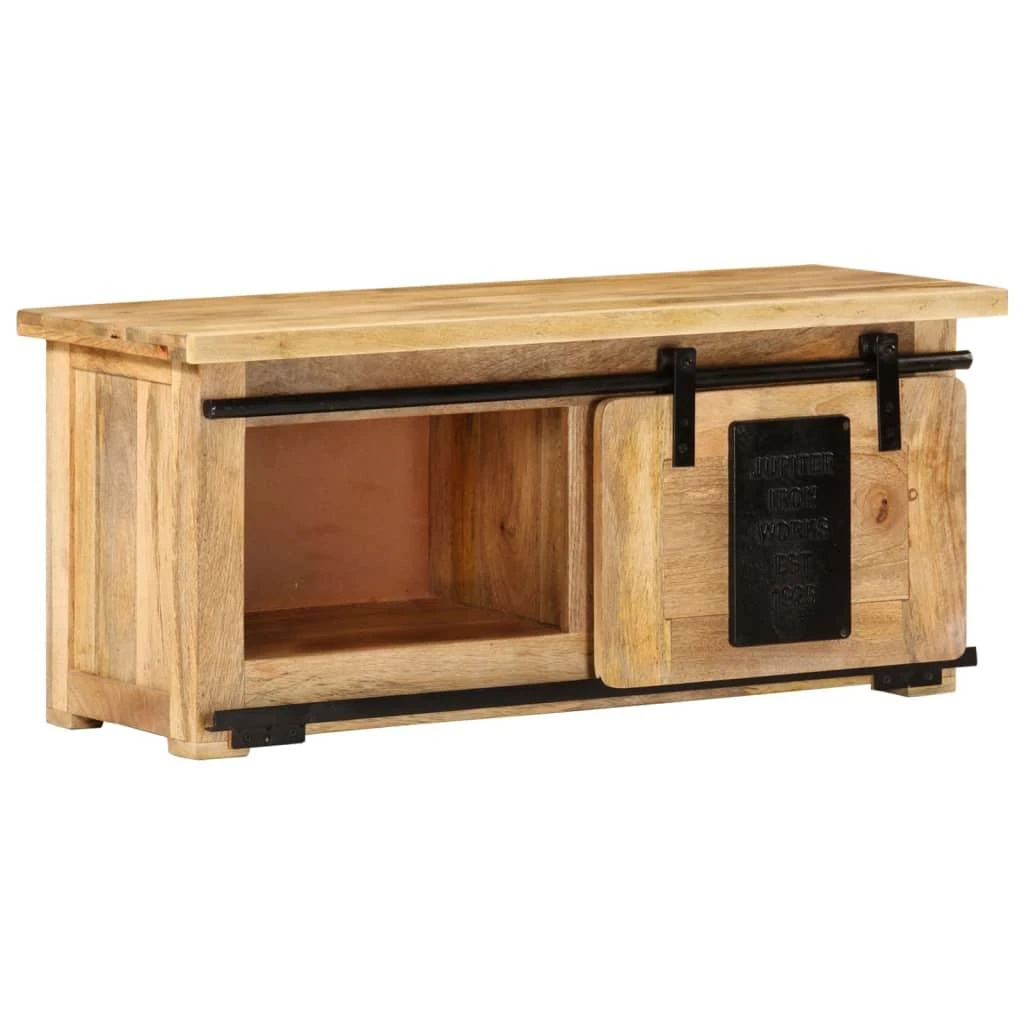 TV staliukas Televizoriaus spintelė, 90x35x40cm, mango medienos masyvas
