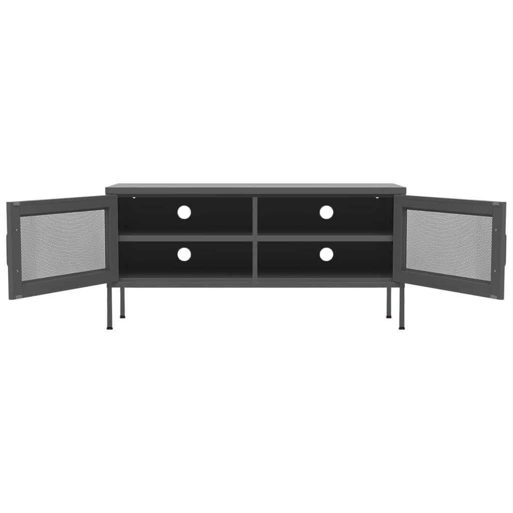 TV staliukas Televizoriaus spintelė, antracito spalvos, 105x35x50cm, plienas