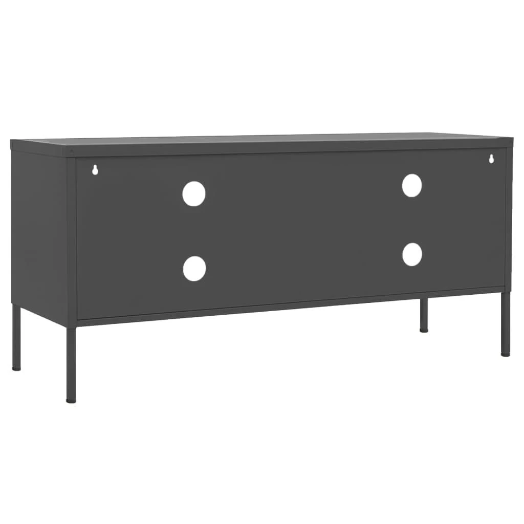 TV staliukas Televizoriaus spintelė, antracito spalvos, 105x35x50cm, plienas
