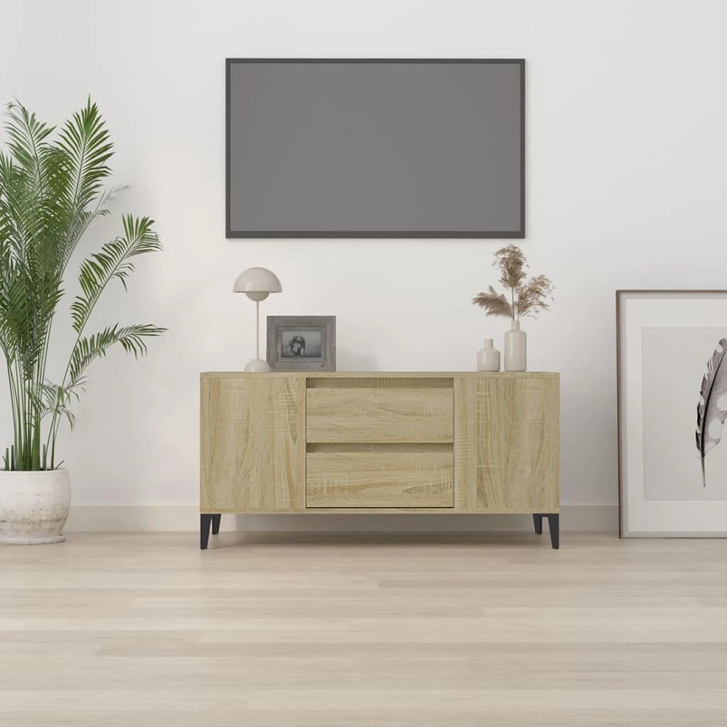 TV staliukas Televizoriaus spintelė, ąžuolo, 102x44,5x50cm, apdirbta mediena