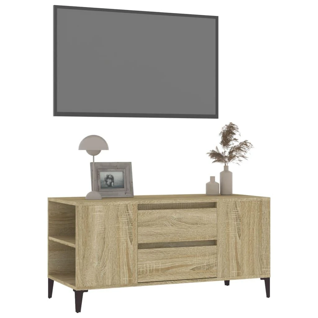 TV staliukas Televizoriaus spintelė, ąžuolo, 102x44,5x50cm, apdirbta mediena