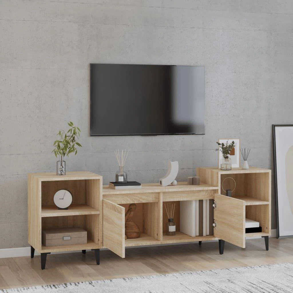 TV staliukas Televizoriaus spintelė, ąžuolo, 160x35x55cm, apdirbta mediena