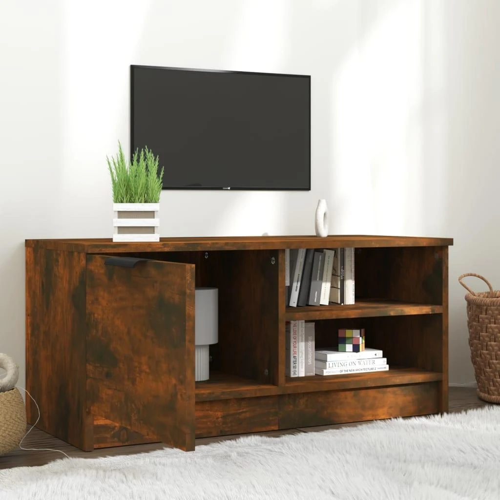 TV staliukas Televizoriaus spintelė, ąžuolo, 80x35x36,5cm, apdirbta mediena