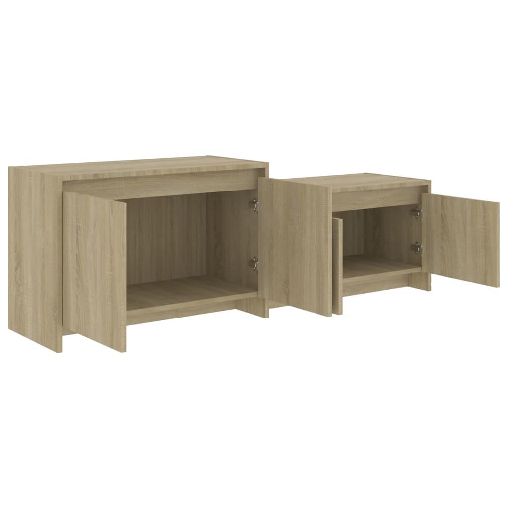 TV staliukas Televizoriaus spintelė, ąžuolo, 146,5x35x50cm, apdirbta mediena