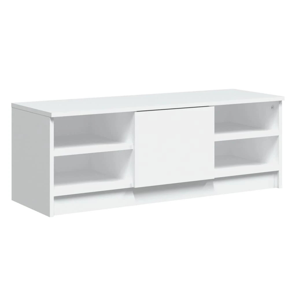TV staliukas Televizoriaus spintelė, balta, 102x35,5x36,5cm, mediena