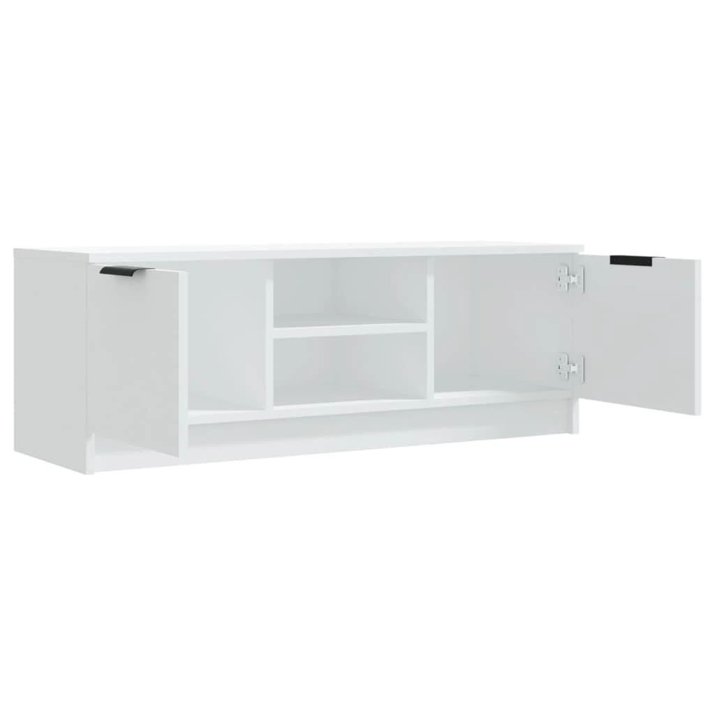 TV staliukas Televizoriaus spintelė, balta, 102x35x36,5cm, apdirbta mediena