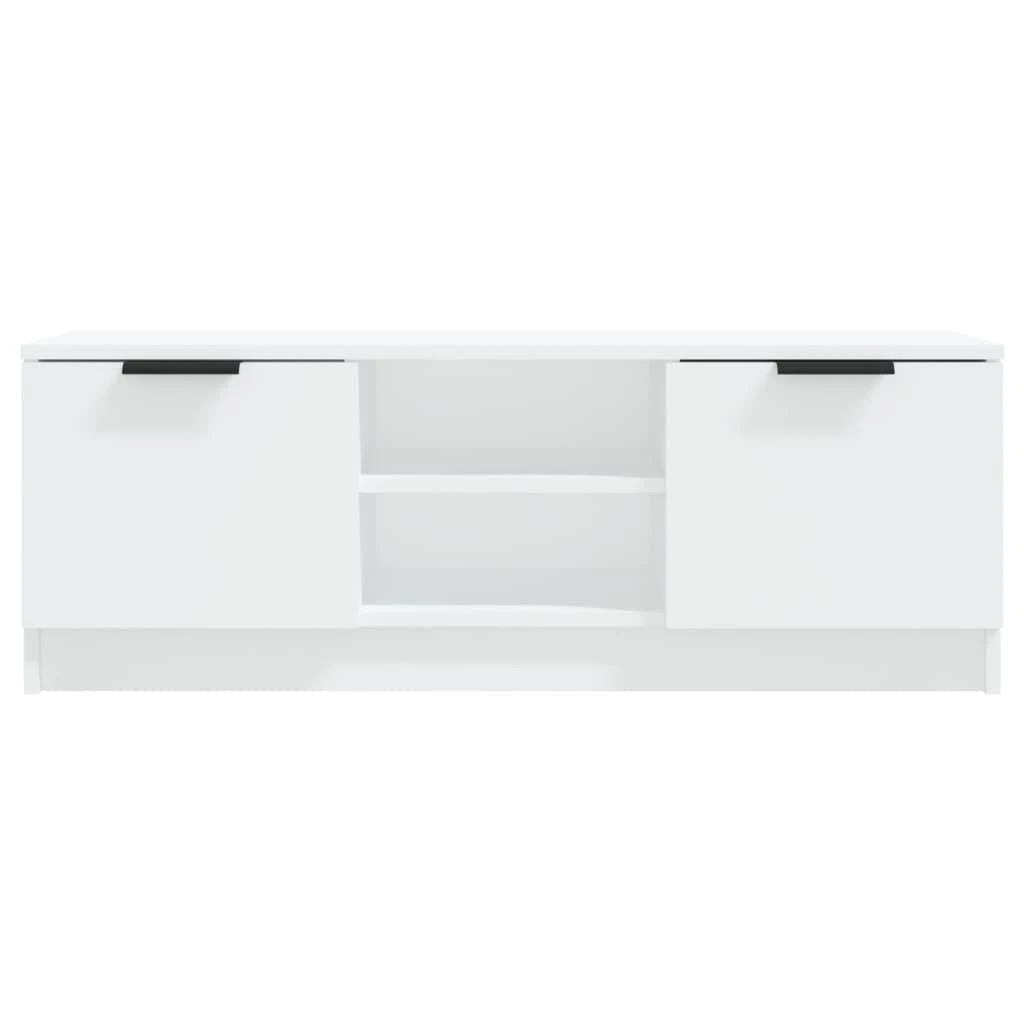 TV staliukas Televizoriaus spintelė, balta, 102x35x36,5cm, apdirbta mediena