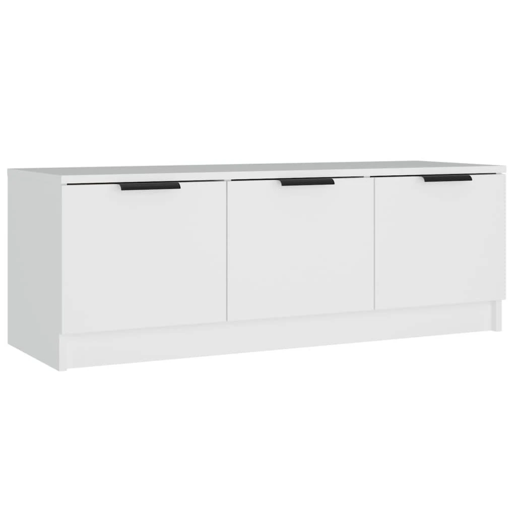 TV staliukas Televizoriaus spintelė, balta, 102x35x36,5cm, apdirbta mediena
