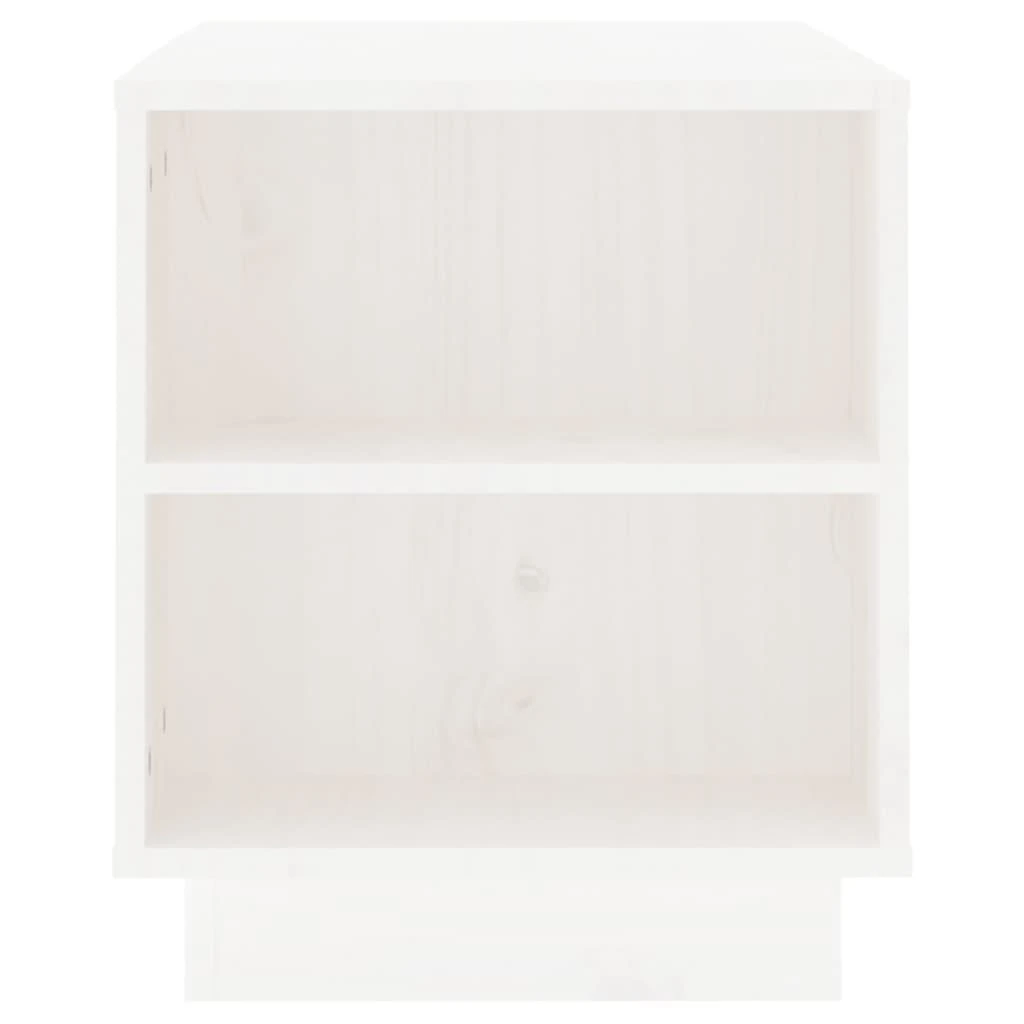 TV staliukas Televizoriaus spintelė, balta, 110x35x40,5cm, pušies masyvas