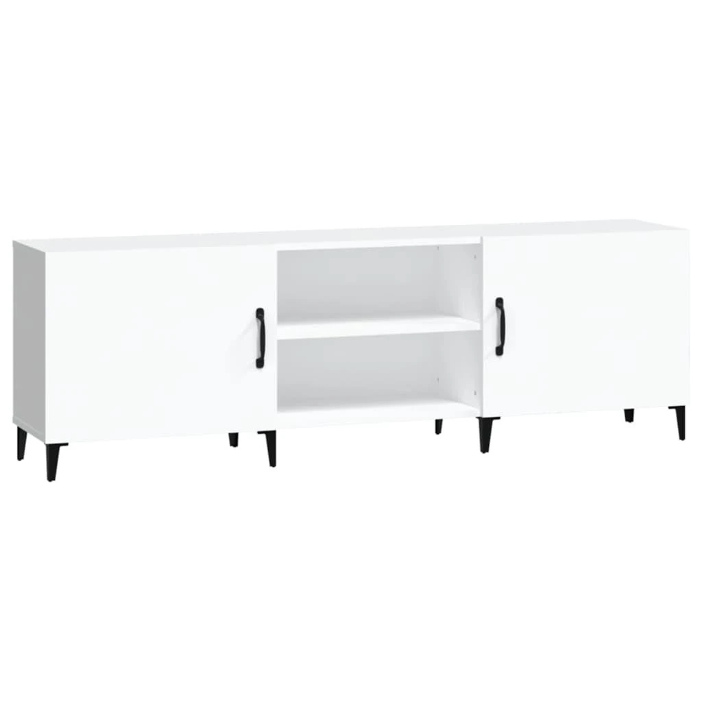 TV staliukas Televizoriaus spintelė, balta, 150x30x50cm, apdirbta mediena