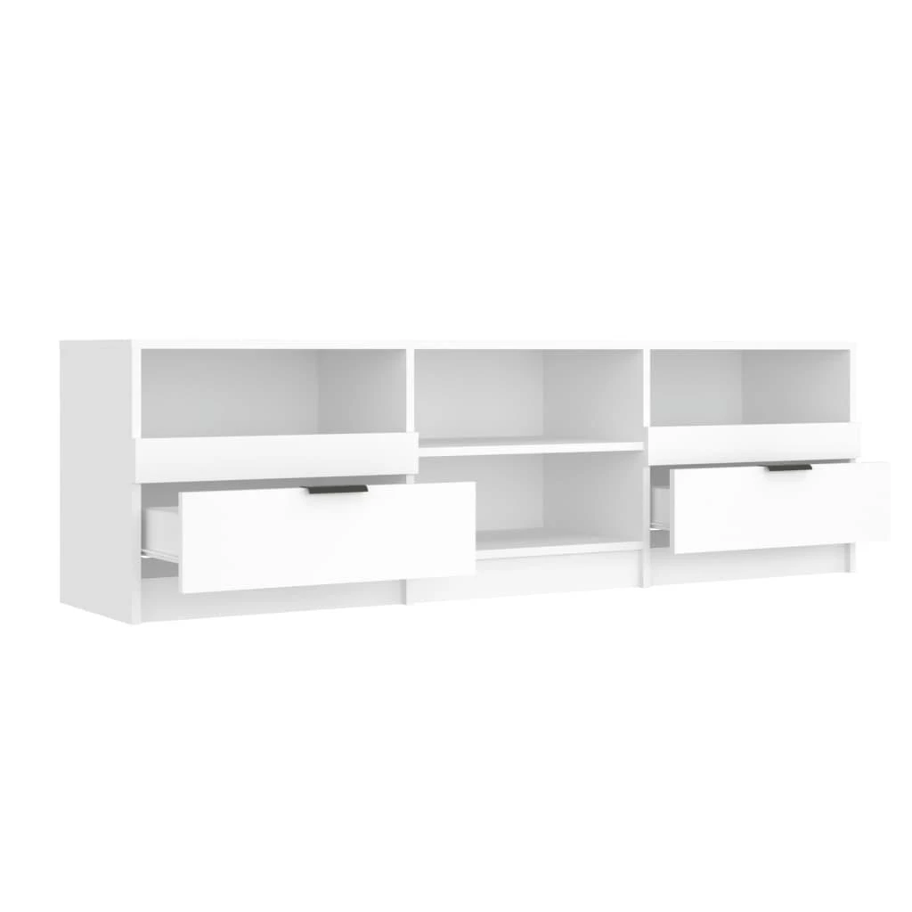 TV staliukas Televizoriaus spintelė, balta, 150x33,5x45cm, apdirbta mediena