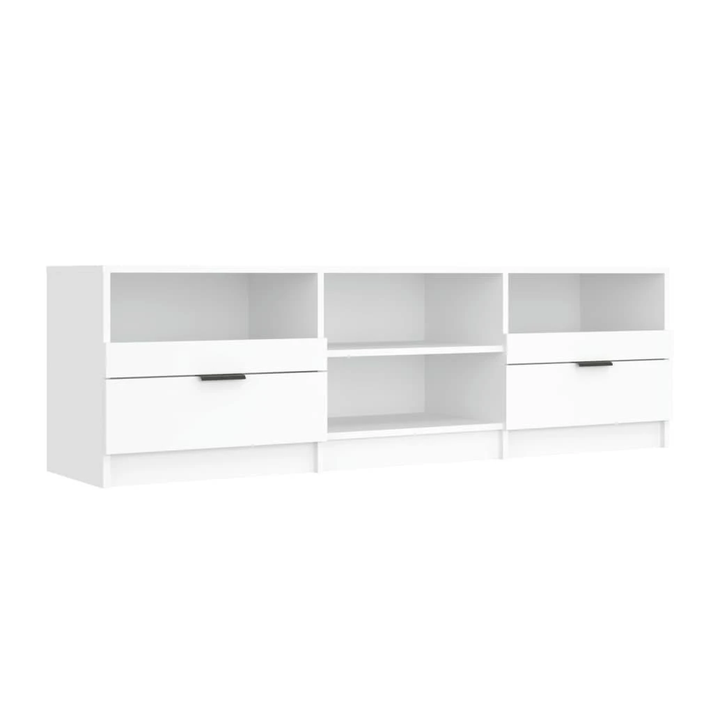 TV staliukas Televizoriaus spintelė, balta, 150x33,5x45cm, apdirbta mediena