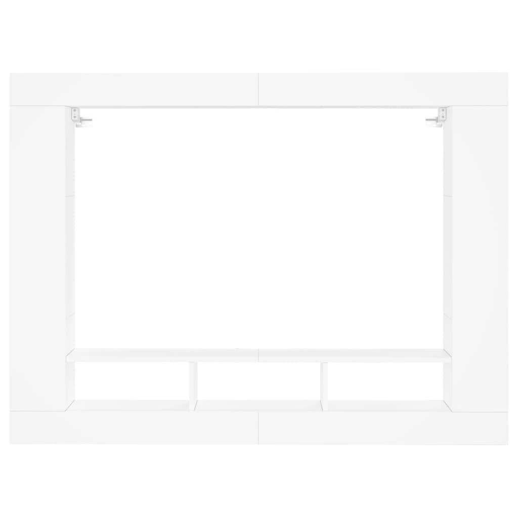 TV staliukas Televizoriaus spintelė, balta, 152x22x113cm, apdirbta mediena