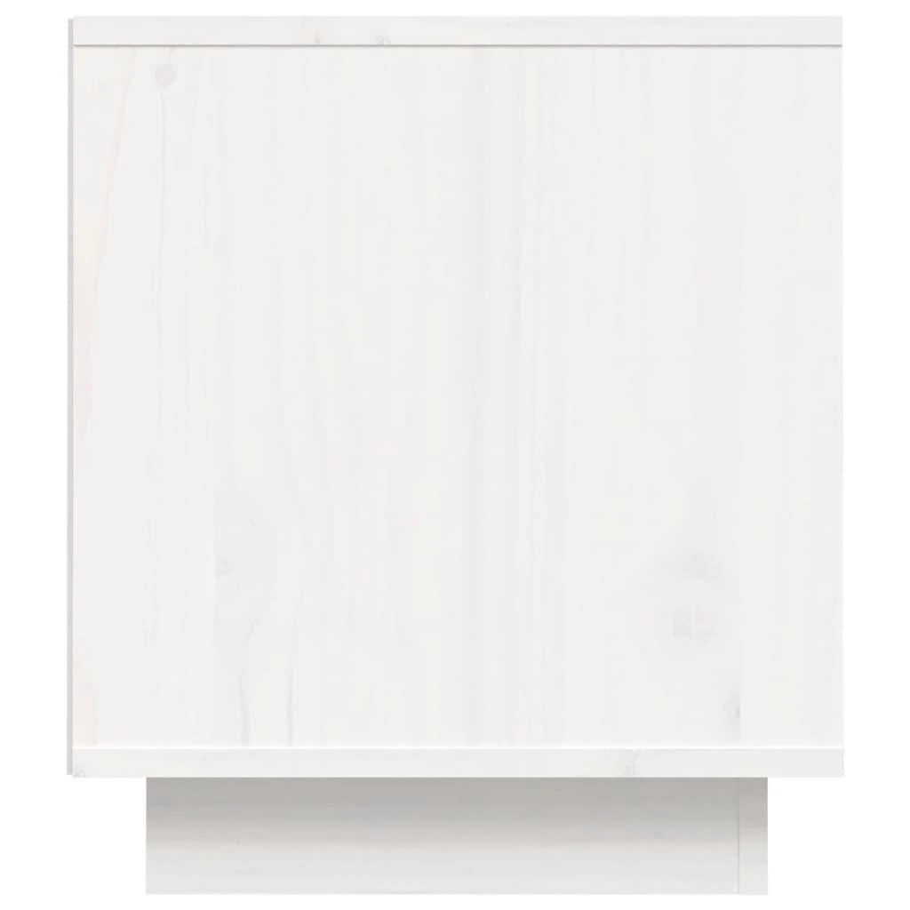 TV staliukas Televizoriaus spintelė, balta, 80x35x40,5cm, pušies masyvas