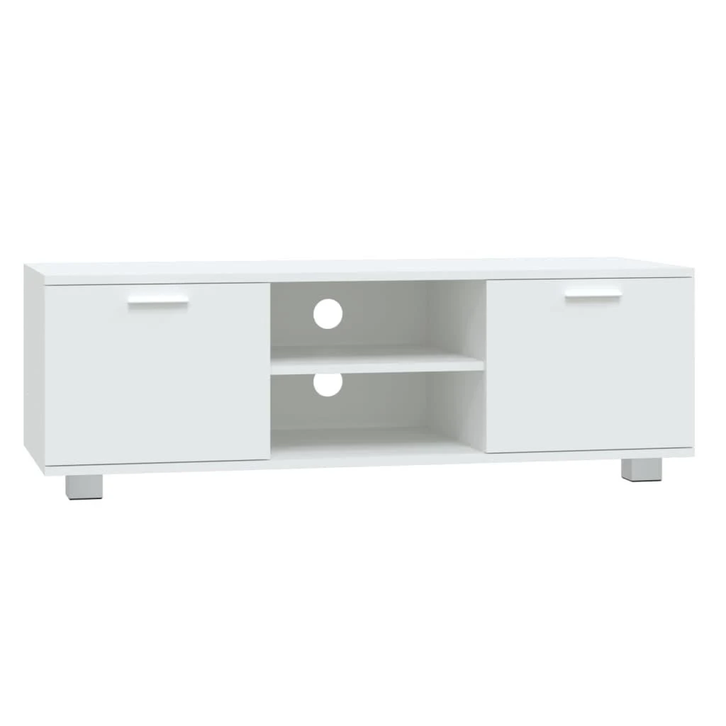 TV staliukas Televizoriaus spintelė, baltos spalvos, 120x40,5x35cm, mediena