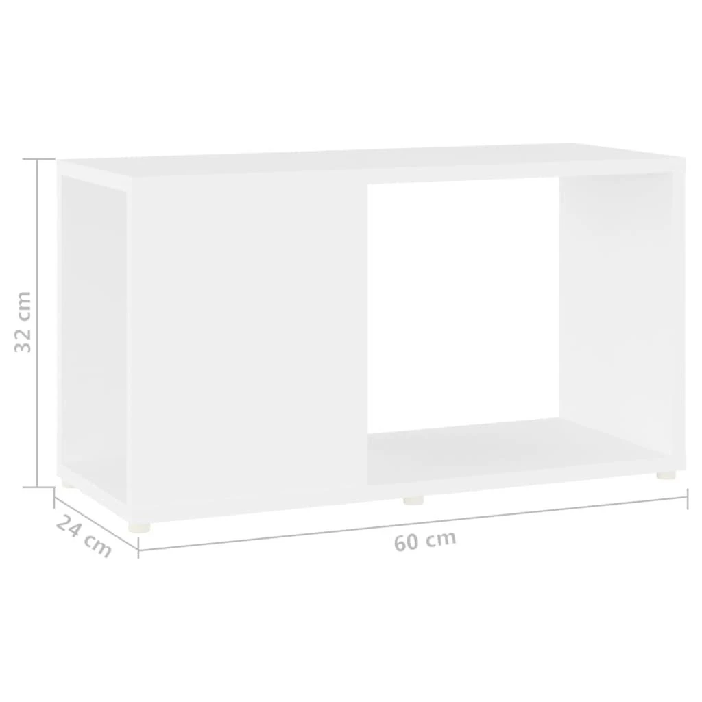 Televizoriaus spintelė, baltos spalvos, 60x24x32cm, MDP