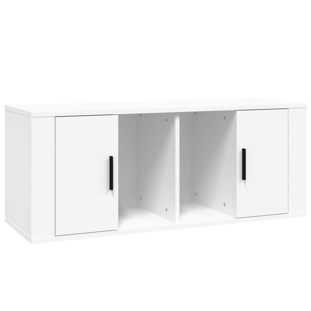 TV staliukas Televizoriaus spintelė, baltos spalvos, 100x35x40cm, mediena