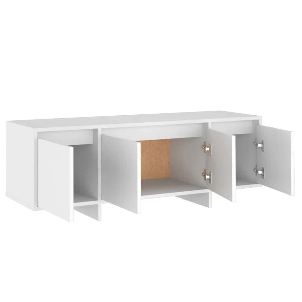 TV staliukas Televizoriaus spintelė, balta, 120x30x40,5 cm, apdirbta mediena