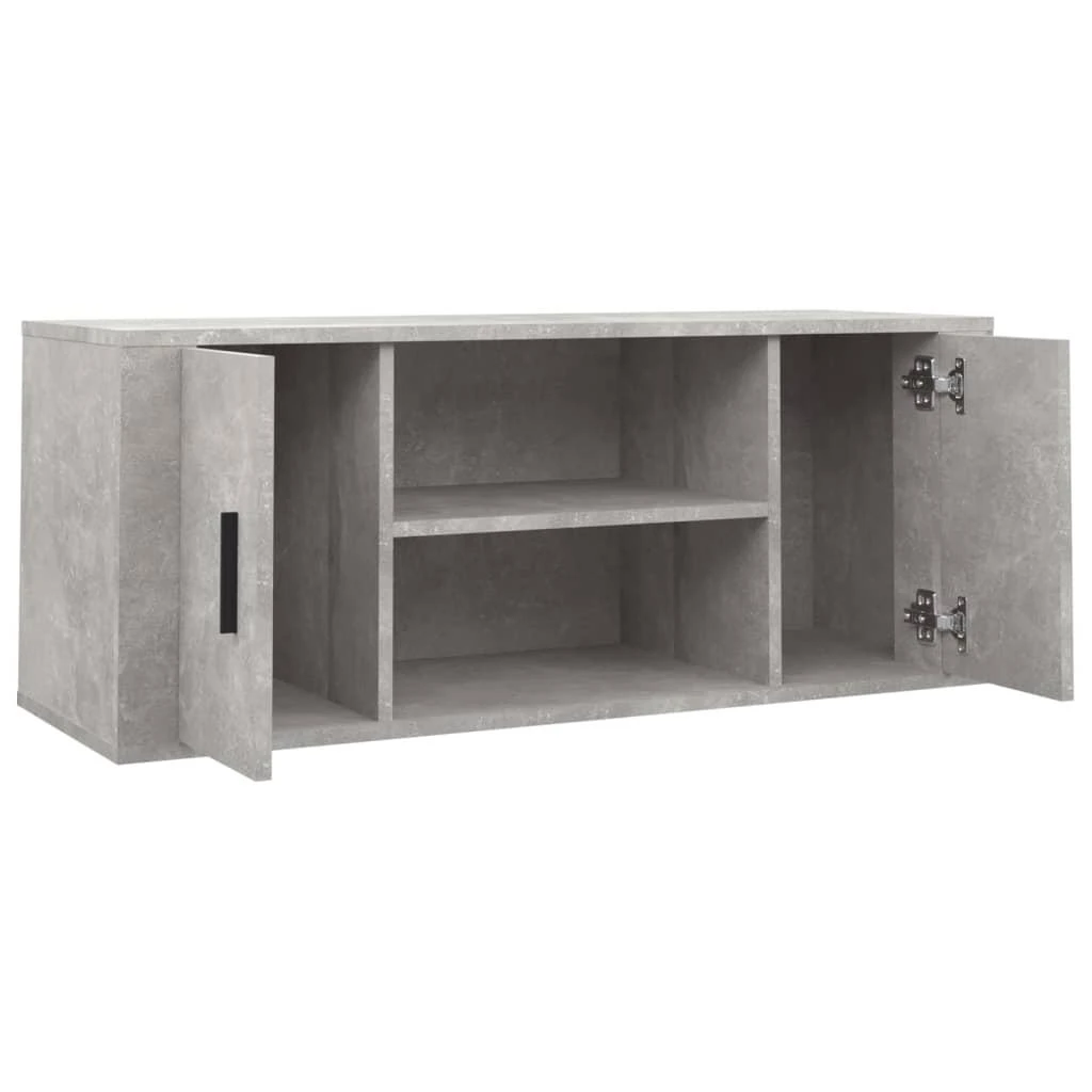 TV staliukas Televizoriaus spintelė, betono pilka, 100x35x40cm, mediena
