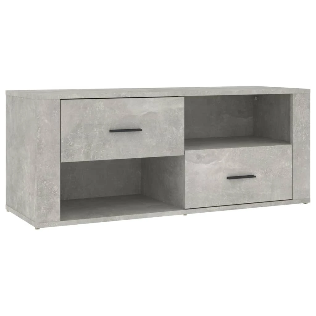 TV staliukas Televizoriaus spintelė, betono pilka, 100x35x40cm, mediena