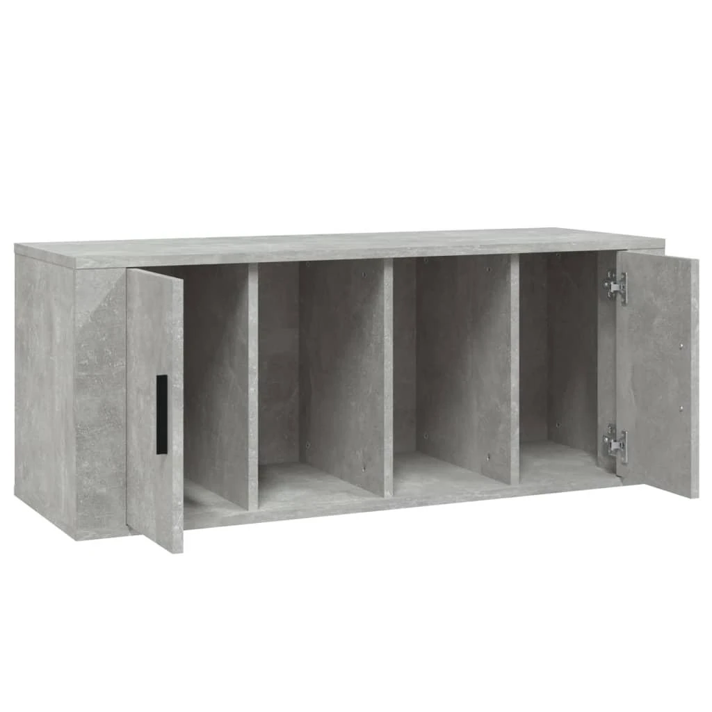 TV staliukas Televizoriaus spintelė, betono pilka, 100x35x40cm, mediena