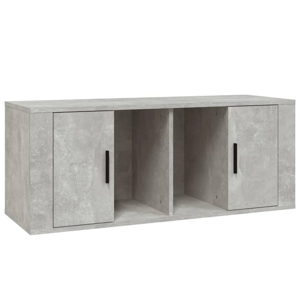TV staliukas Televizoriaus spintelė, betono pilka, 100x35x40cm, mediena