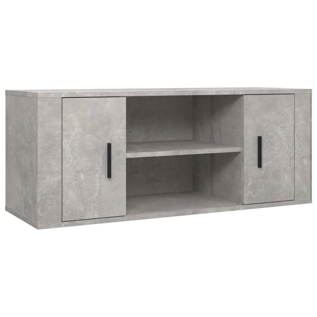 TV staliukas Televizoriaus spintelė, betono pilka, 100x35x40cm, mediena