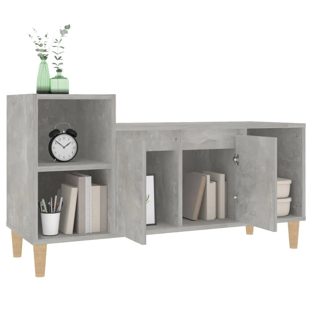 TV staliukas Televizoriaus spintelė, betono pilka, 100x35x55cm, mediena