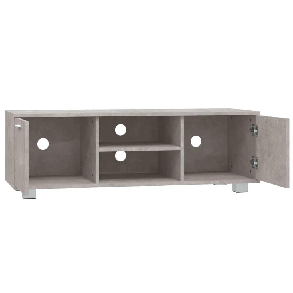 TV staliukas Televizoriaus spintelė, betono pilka, 120x40,5x35cm, mediena