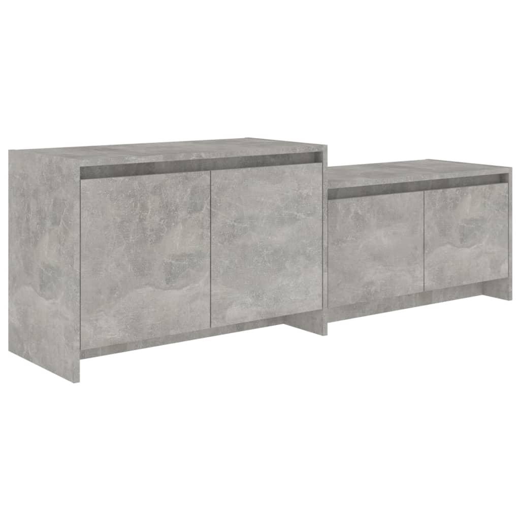 TV staliukas Televizoriaus spintelė, betono, 146,5x35x50cm, apdirbta mediena