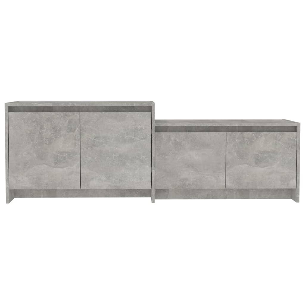 TV staliukas Televizoriaus spintelė, betono, 146,5x35x50cm, apdirbta mediena