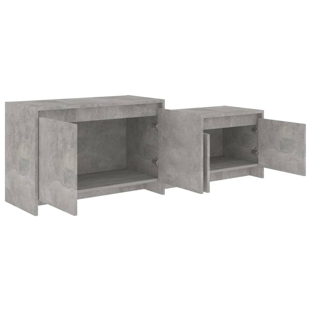 TV staliukas Televizoriaus spintelė, betono, 146,5x35x50cm, apdirbta mediena