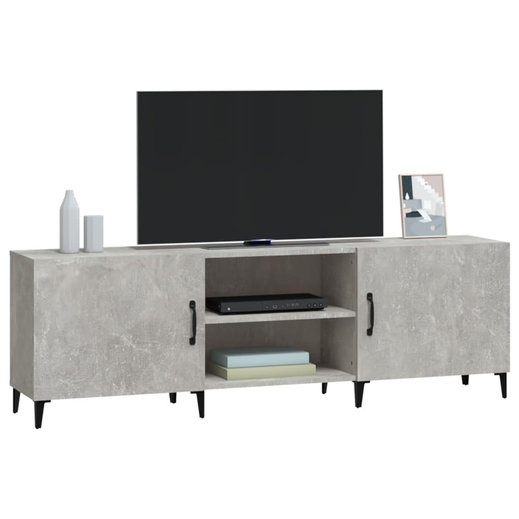 TV staliukas Televizoriaus spintelė, betono pilka, 150x30x50cm, mediena