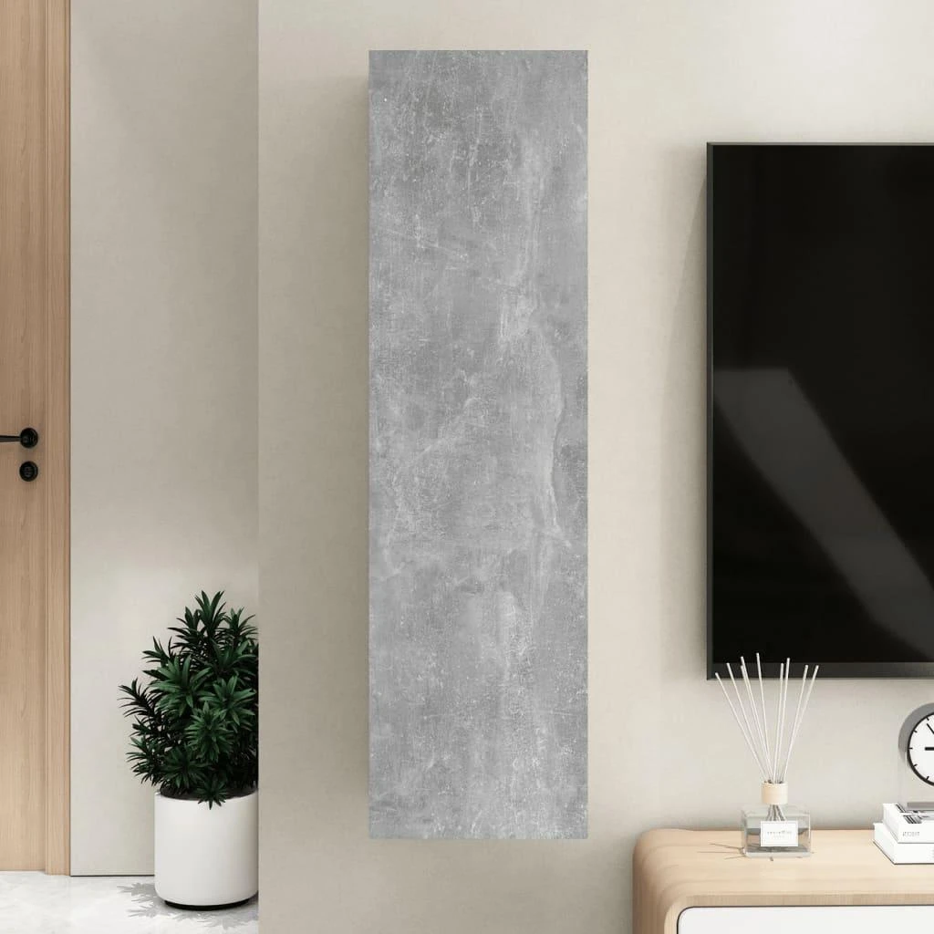 TV staliukas Televizoriaus spintelė, betono, 30,5x30x110cm, apdirbta mediena