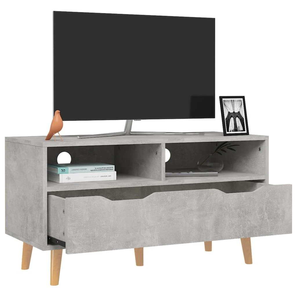 TV staliukas Televizoriaus spintelė, betono, 90x40x48,5cm, apdirbta mediena