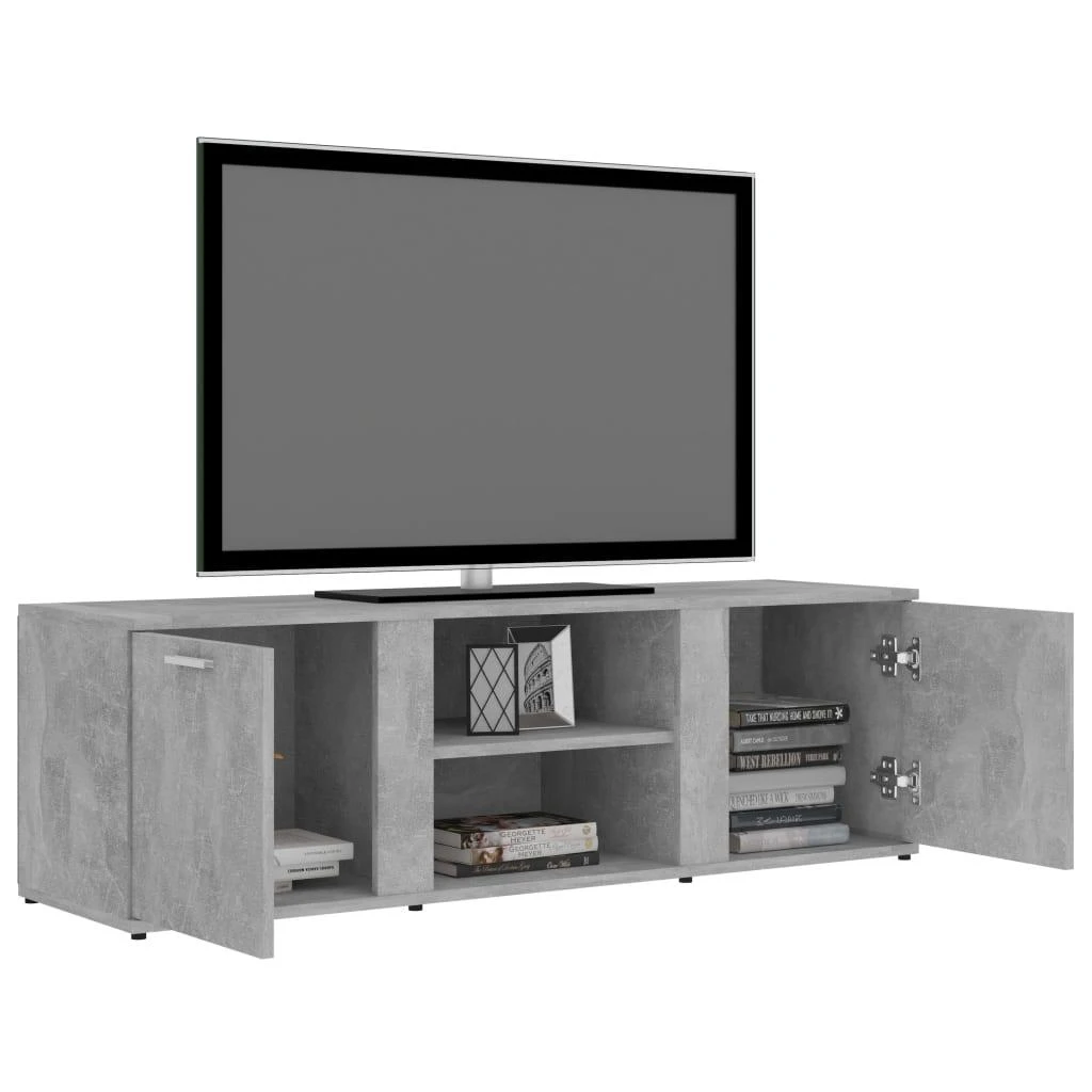 TV staliukas Televizoriaus spintelė, betono, 120x34x37cm, apdirbta mediena